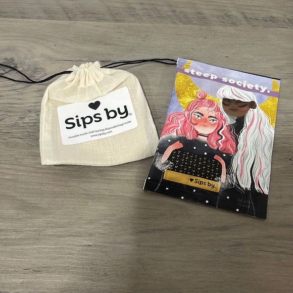 Reusable Muslin Cloth Tea Bag By Sips By - Picture 1 of 2